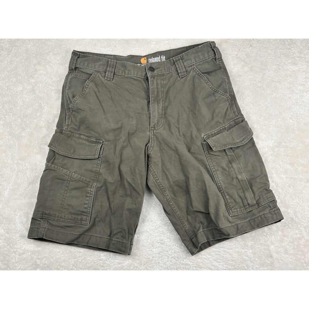Men's 32 Carhartt Tarmac Relaxed Fit 11" Cargo Work Shorts Pockets 103542 217